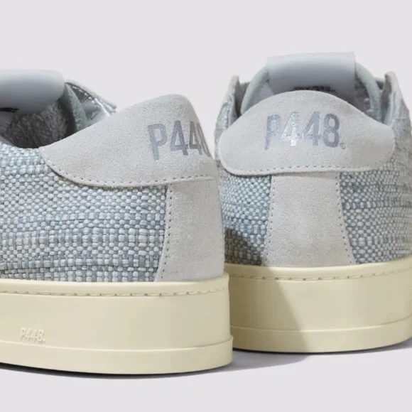 NWOT P448 Jack Suede & Woven Textured Sneakers, Women's Size 38 (US Size 8) - Picture 3 of 14